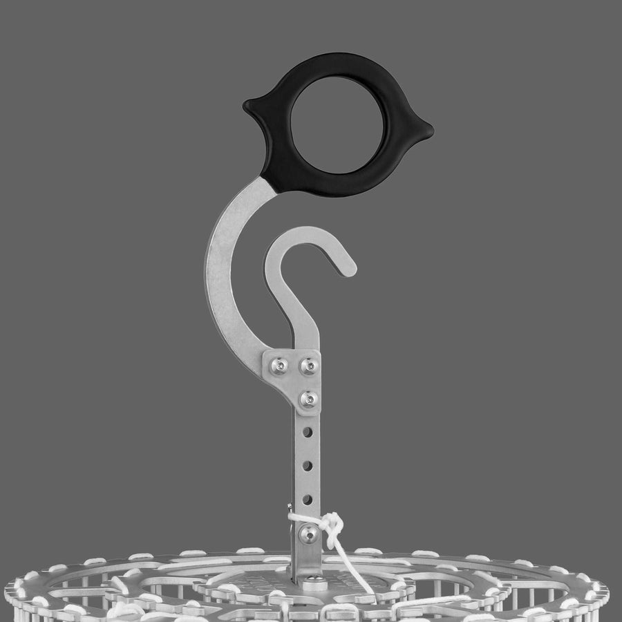 Candle Dippers™ Ergonomic Rotating 5" Handle with Finger and Thumb Spurs, 1.5"-Diameter Ring Hole and 6-Layer Rubberized Grip Option in 3 Colors