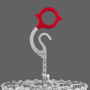 Candle Dippers™ Ergonomic Rotating 5" Handle with Finger and Thumb Spurs, 1.5"-Diameter Ring Hole and 6-Layer Rubberized Grip Option in 3 Colors