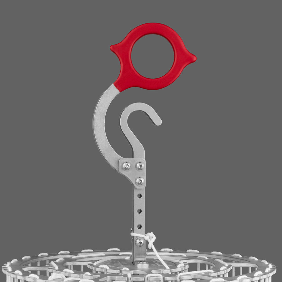 Candle Dippers™ Ergonomic Rotating 5" Handle with Finger and Thumb Spurs, 1.5"-Diameter Ring Hole and 6-Layer Rubberized Grip Option in 3 Colors