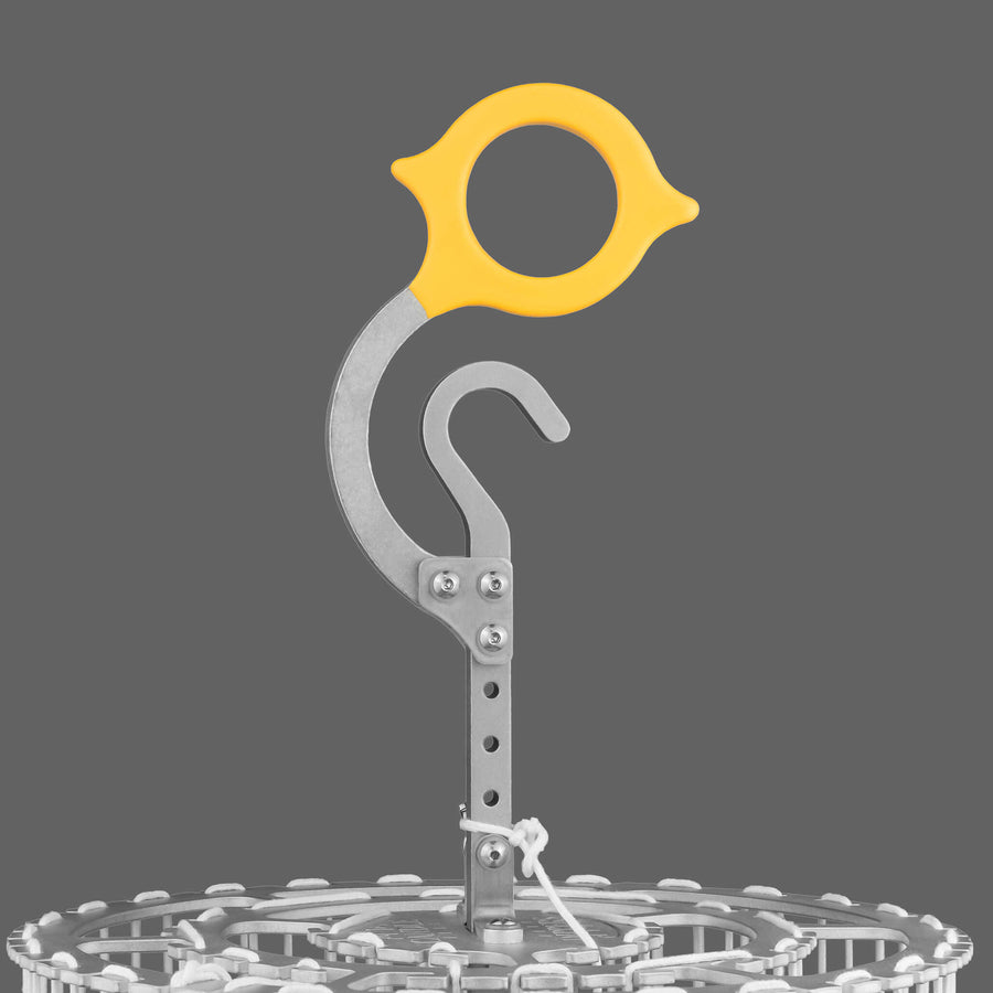 Candle Dippers™ Ergonomic Rotating 5" Handle with Finger and Thumb Spurs, 1.5"-Diameter Ring Hole and 6-Layer Rubberized Grip Option in 3 Colors