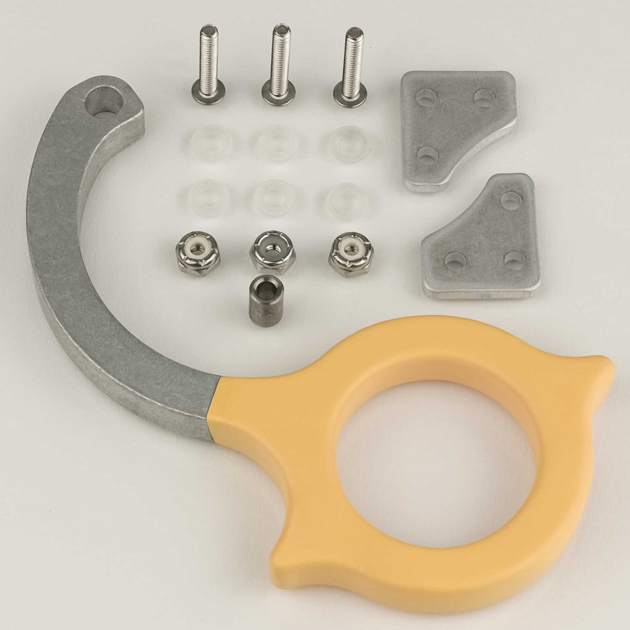 Candle Dippers™ Ergonomic Rotating 5" Handle with Finger and Thumb Spurs, 1.5"-Diameter Ring Hole and 6-Layer Rubberized Grip Option in 3 Colors